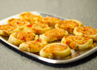 Blätterteig Pizza-Schnecken