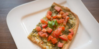 Dinkel Pestopizza, neue Lieblingspizza