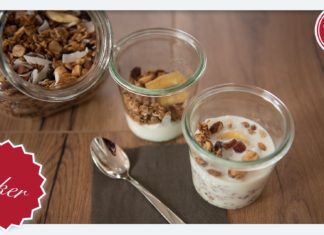 Granola, selbstgemachtes Müsli