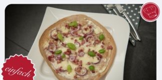 Schneller Flammkuchen – fertig in 15 Minuten