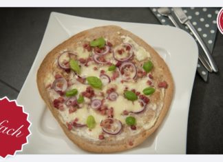 Schneller Flammkuchen – fertig in 15 Minuten