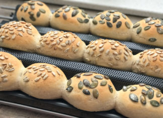 Brötchen ohne Gehzeit, sehr lecker und luftig