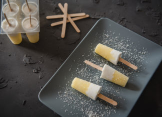 Ananas-Kokos Eis am Stiel – vegan, ohne Zucker