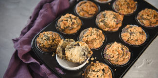 Frühstücksmuffins mit Früchten, vegan