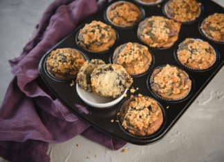 Frühstücksmuffins mit Früchten, vegan