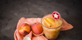 Pfirsich Slush – schnelles Erfrischungsgetränk mit 2 Zutaten