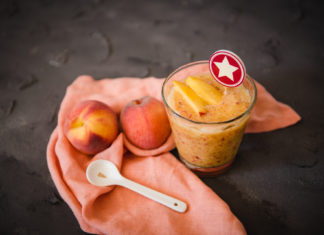 Pfirsich Slush – schnelles Erfrischungsgetränk mit 2 Zutaten