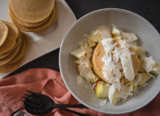 Kürbispancakes, leckeres Herbstfrühstück