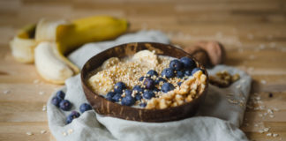 Overnight Oats mit Blaubeeren, leckeres Frühstück mit vielen Variationen