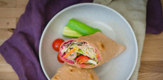Vollkorn Tortilla-Wraps selber machen, nur 3 Zutaten