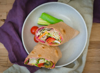 Vollkorn Tortilla-Wraps selber machen, nur 3 Zutaten