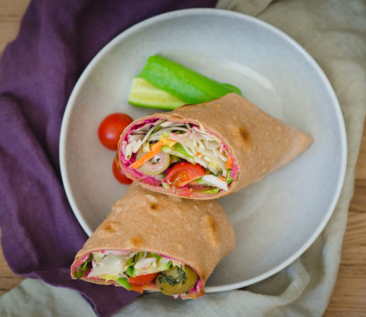 Vollkorn Tortilla-Wraps selber machen, nur 3 Zutaten