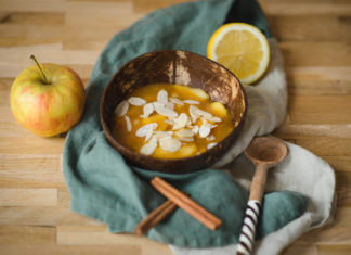 Apfel-Zimt-Pudding, schnelles Dessert in 10 Minuten