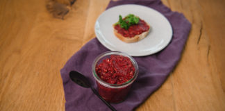 Rote Bete Aufstrich, schneller Brotaufstrich