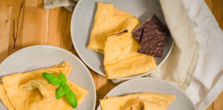 Crepe vom Crepemaker süß und herzhaft