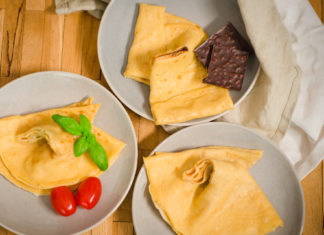 Crepe vom Crepemaker süß und herzhaft